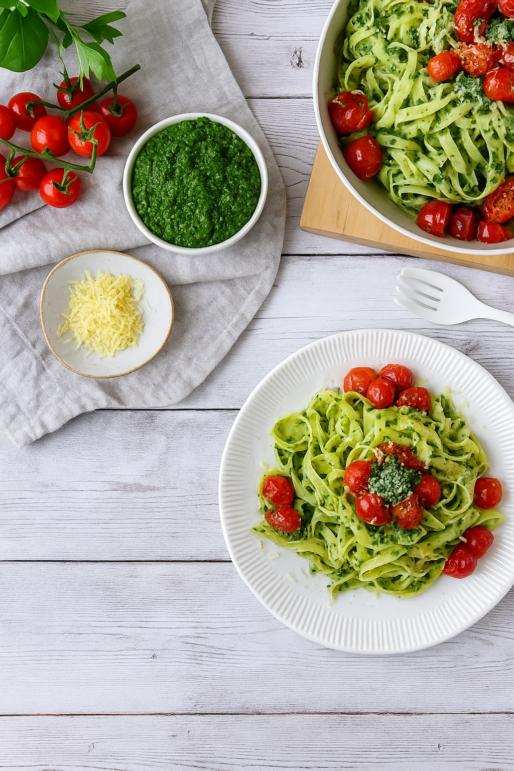 Green Herb Pesto with Liquid Coconut Oil
