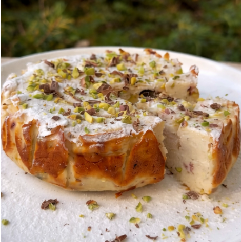 Chocolate Chip Pistachio Yoghurt Cake