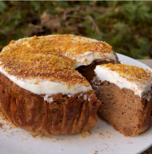 Gingerbread Protein Cake