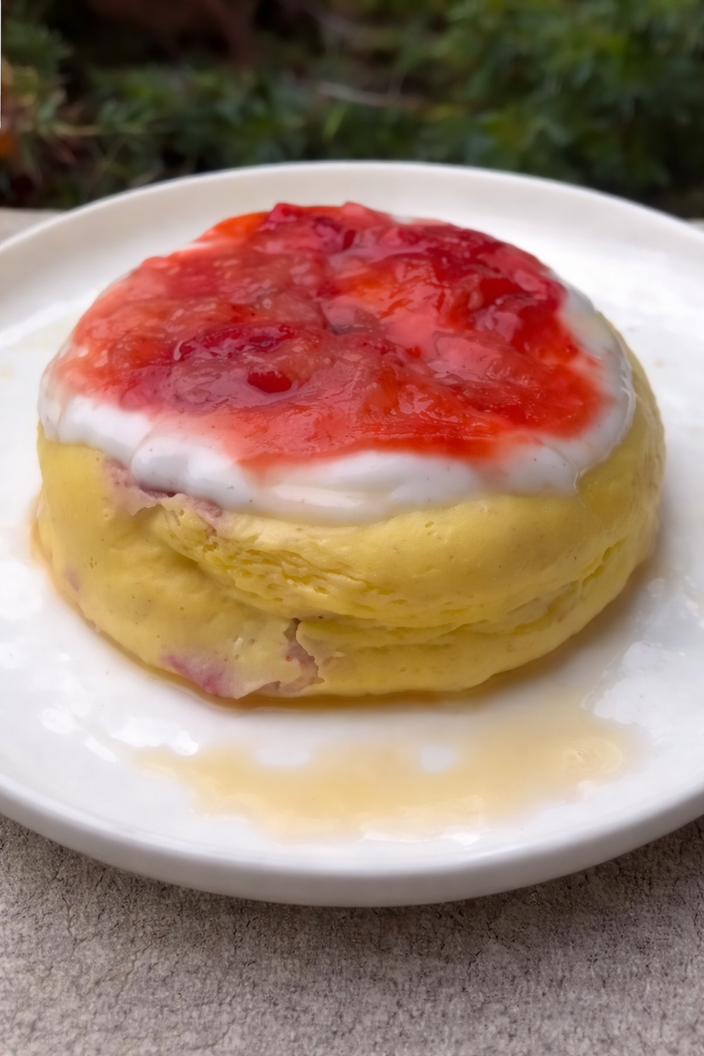 Strawberry Cheesecake Mug Bake