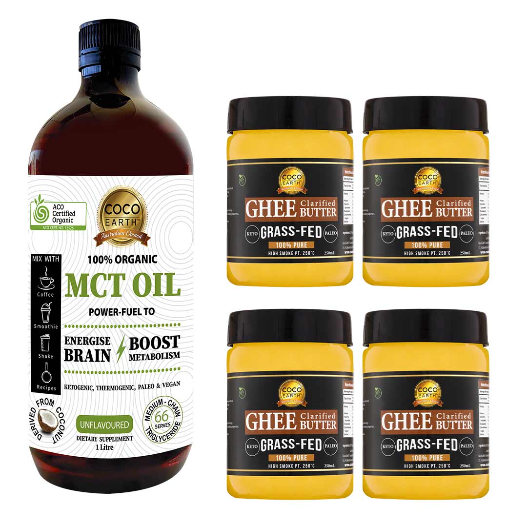 Organic Bulletcoffee Pack (Certified Organic MCT Oil + Grass-fed Ghee)