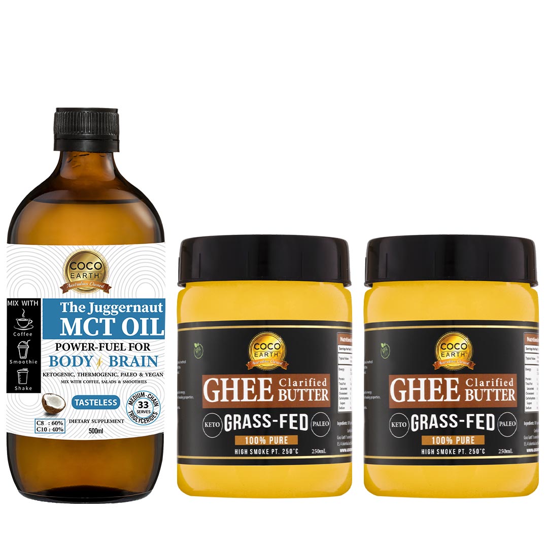 Keto Bulletcoffee Pack (Ghee Butter + Juggernaut MCT Oil)