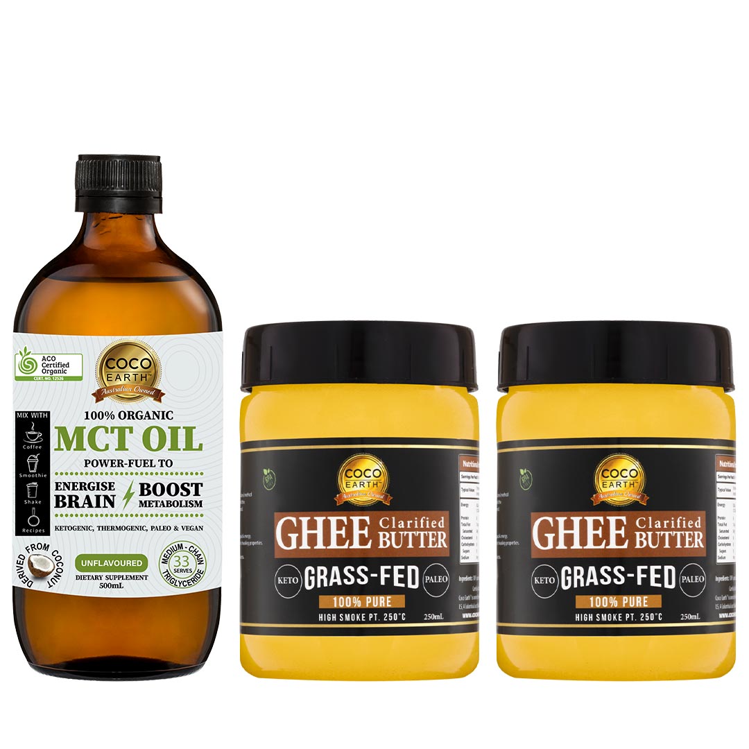 Organic Bulletcoffee Pack (Certified Organic MCT Oil + Grass-fed Ghee)