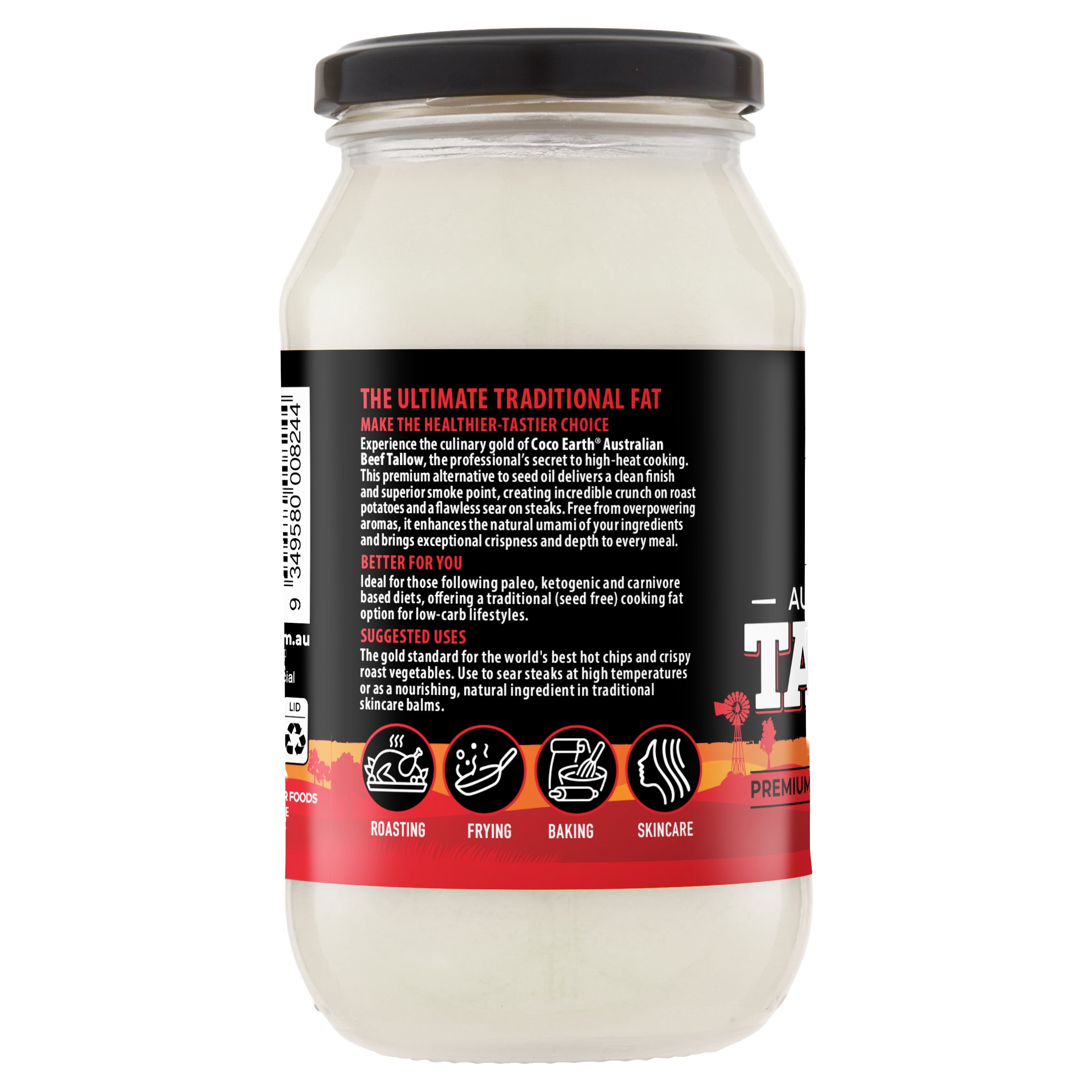 Coco Earth Australian Beef Tallow 500ml