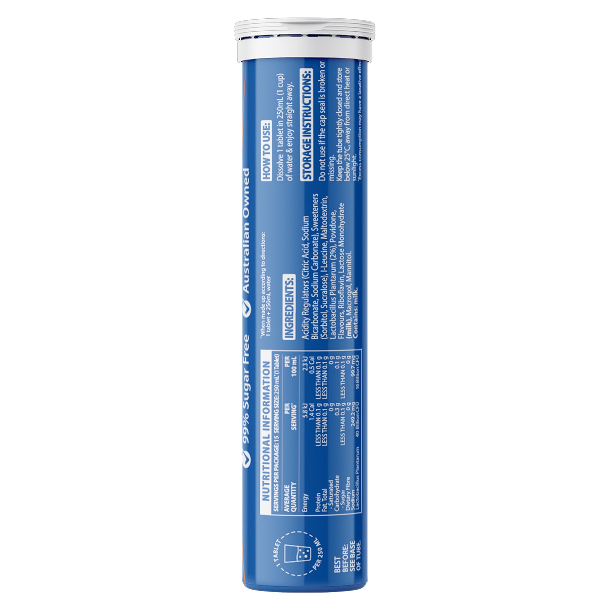 40 Billion Probiotics Orange & Mango Effervescent 15s