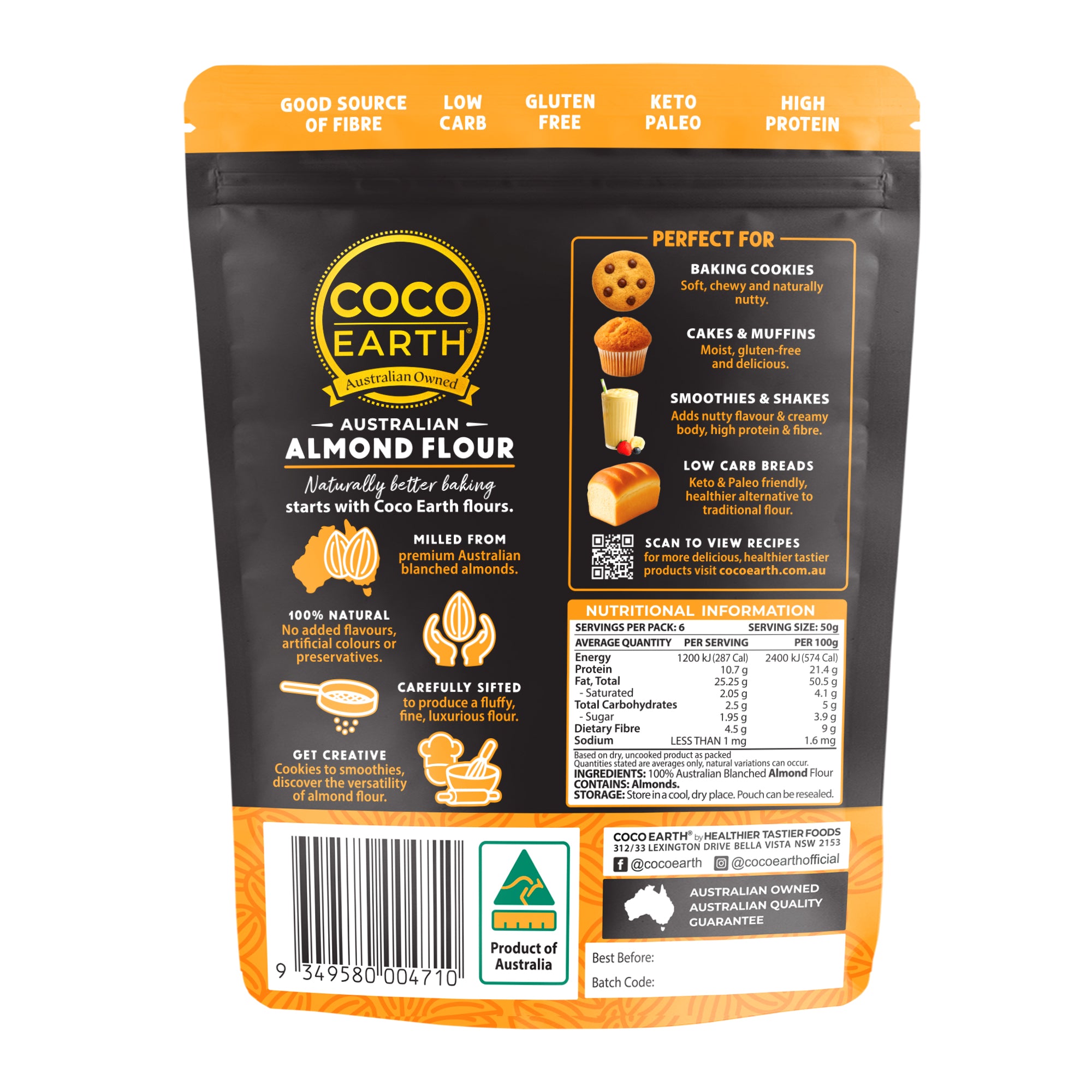 Almond Flour 300g | Organically Grown