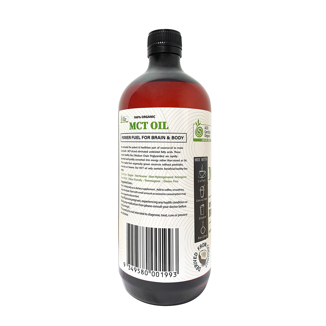 Certified Organic Coconut MCT Oil 1L