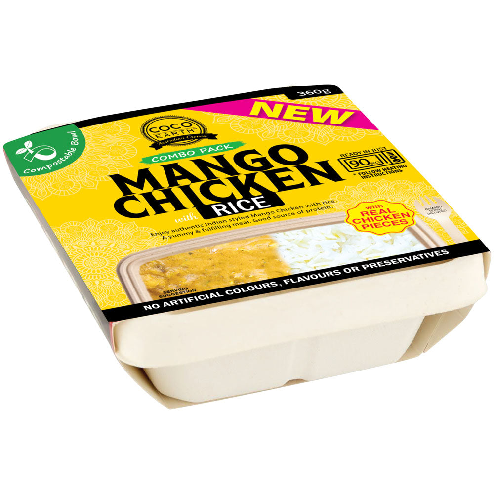 Mango Chicken with Rice 360g (Compostable Bowl)