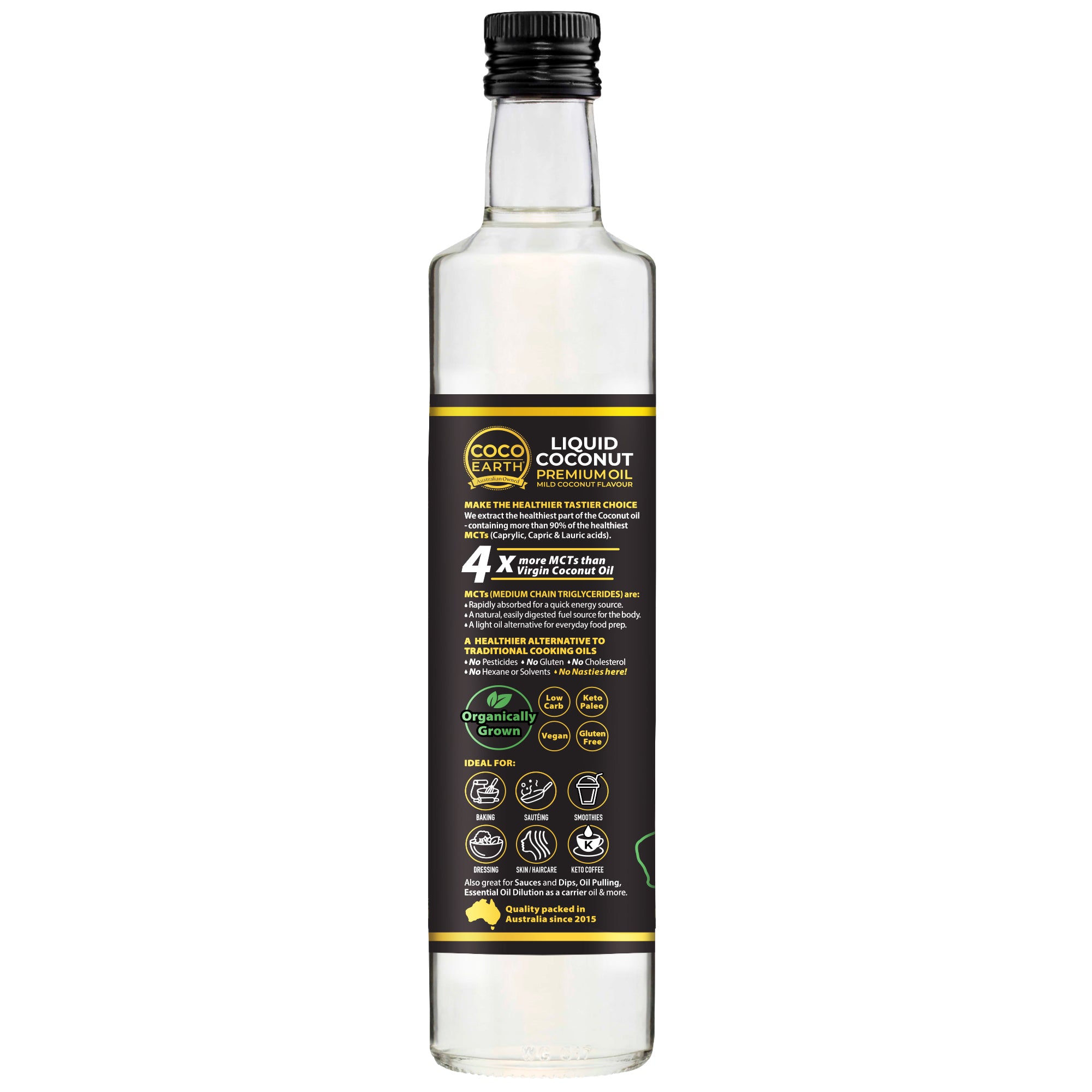 Coco Earth Liquid Coconut Oil 500ml