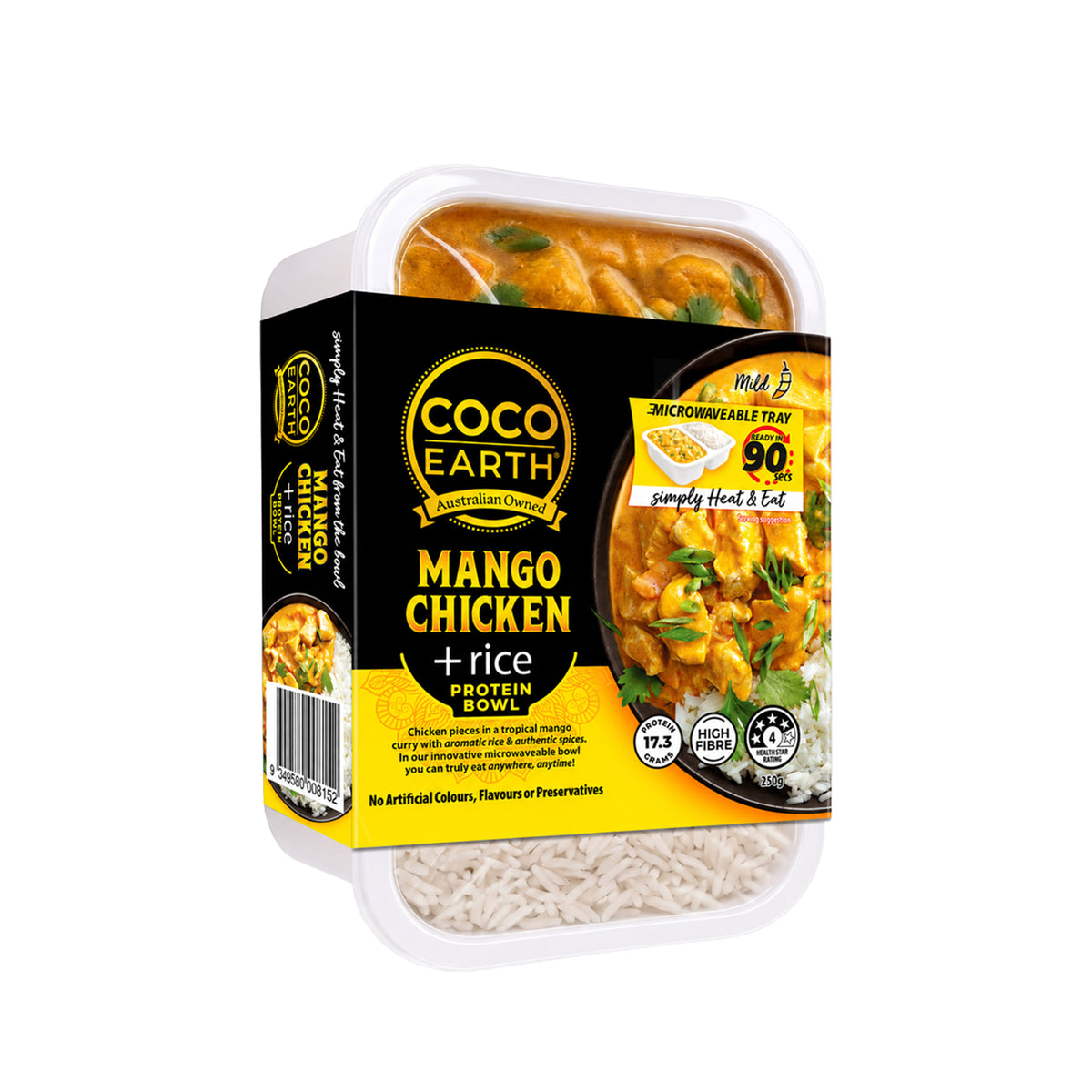 Coco Earth Mango Chicken & Rice 250g | Ready to Eat Meal