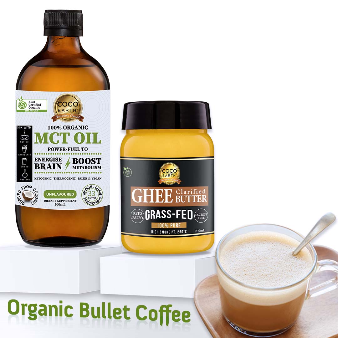 Organic Bulletcoffee Pack (Certified Organic MCT Oil + Grass-fed Ghee)