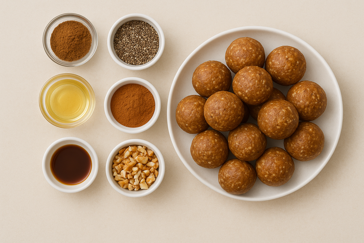 Grain Free Energy Balls with Date Powder