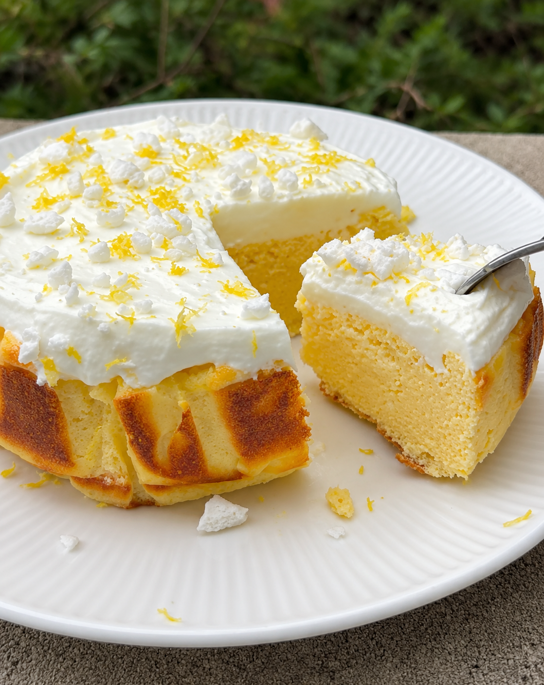 Lemon Protein Cloud Cake