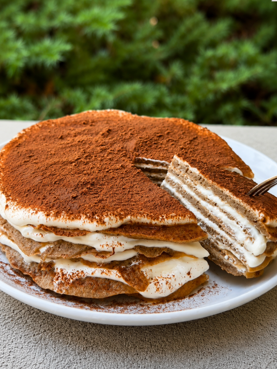 Tiramisu Crepe Cake
