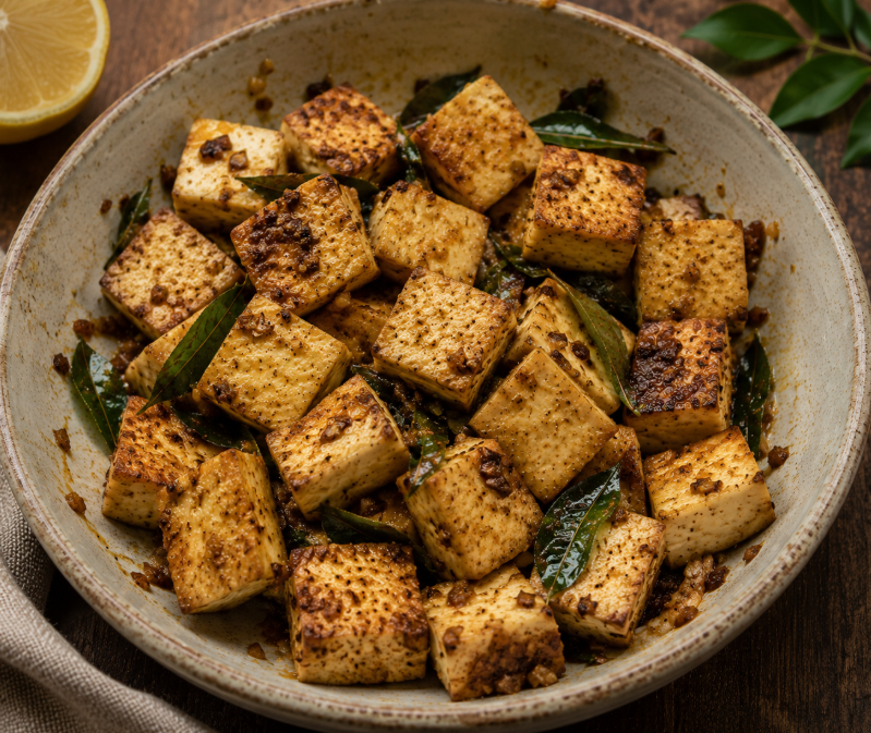 Ghee-Roasted Crispy Tofu