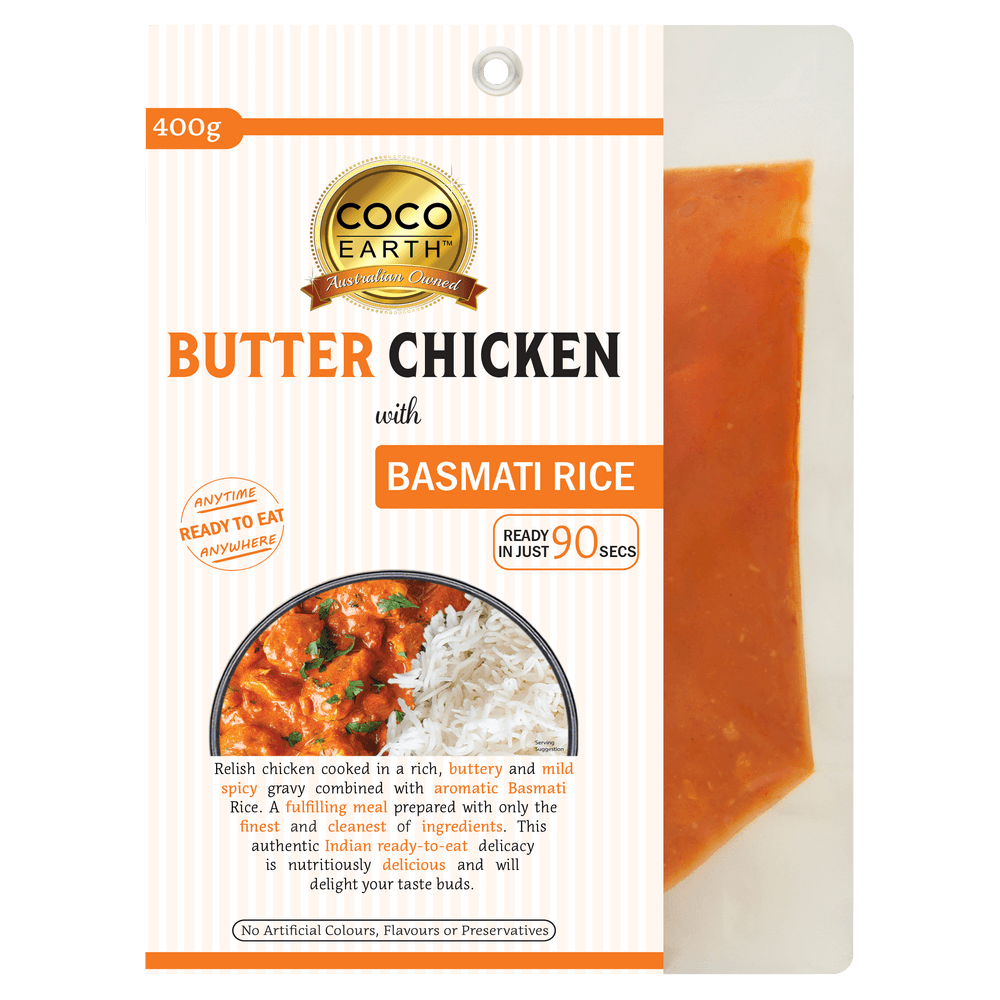 Butter Chicken with Basmati Rice | Ready to Eat 400g Meal