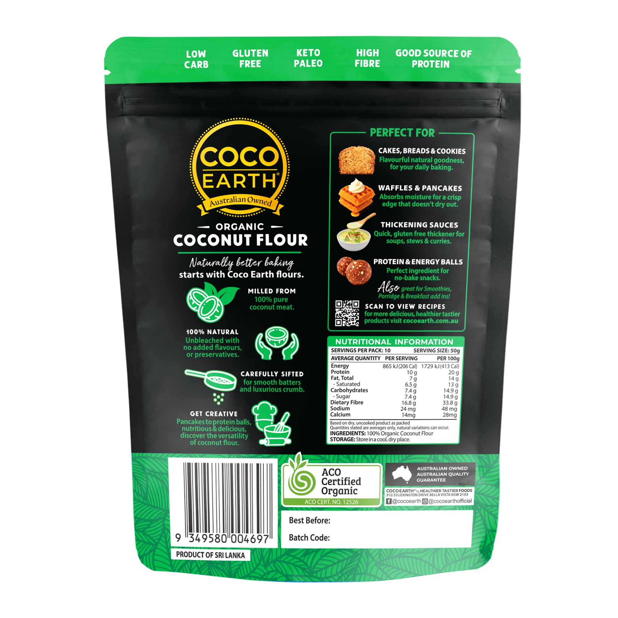 Organic Coconut Flour 500g