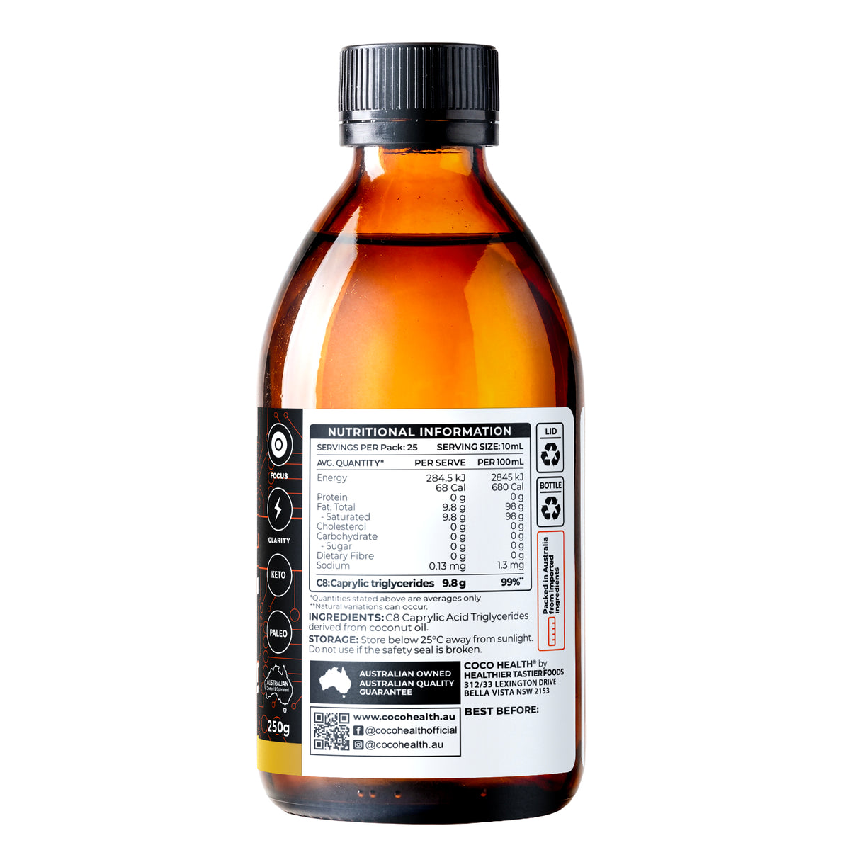 NOO Pure C8 MCT 250ml