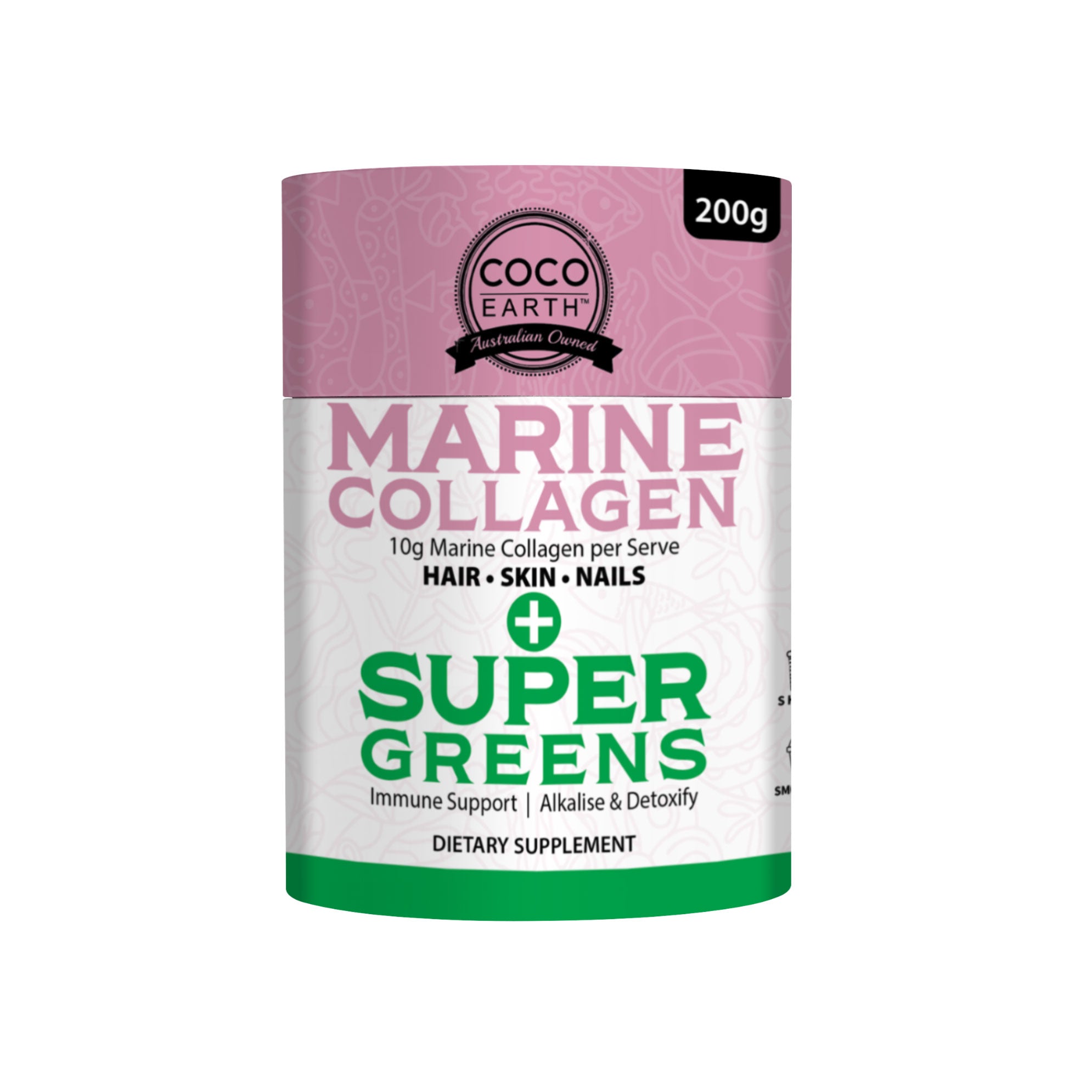 Marine Collagen + Super Greens 200g